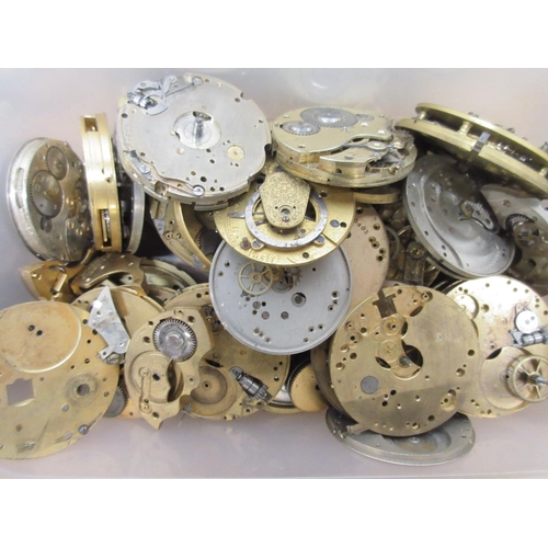 246 - 19th and 20th Century pocket watch movements, English Lever, Swiss, American, some fusee and verge