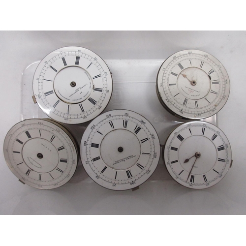 249 - 19th and 20th Century chronograph pocket watch movements; other pocket watch movements including som... 