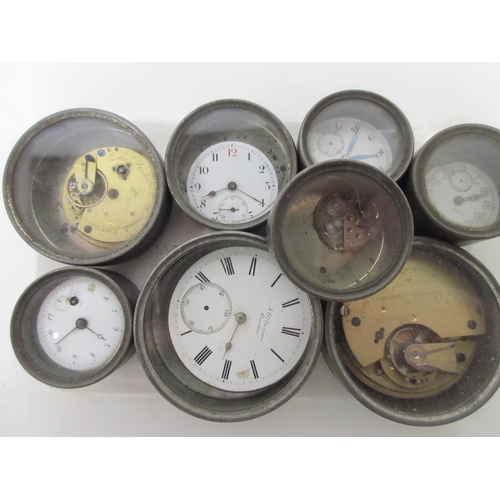 249 - 19th and 20th Century chronograph pocket watch movements; other pocket watch movements including som... 