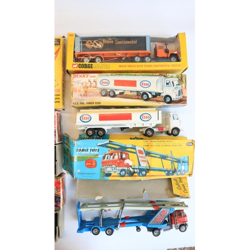 89 - Collection of vintage models to include a boxed excellent condition Corgi Major 1100 Mack Truck with... 