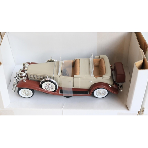 91 - Collection of diecast model cars to include a Franklin Mint 1/24 scale 1954 Mercedes-Benz 300SL 'Gul... 