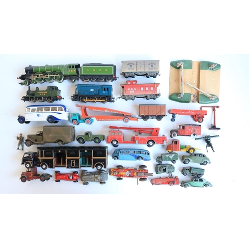 93 - Mixed collection of unboxed mostly vintage diecast model vehicles from Dinky, Corgi, Lesney etc., a ... 