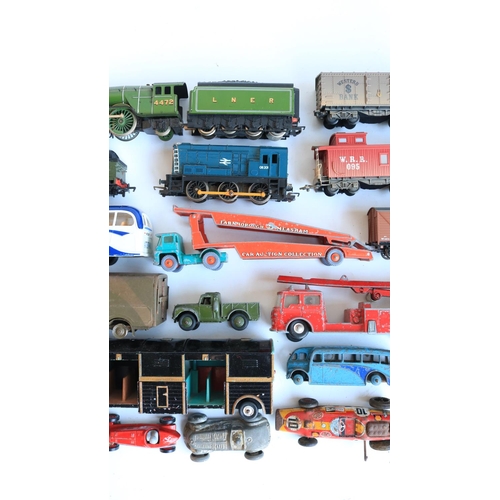 93 - Mixed collection of unboxed mostly vintage diecast model vehicles from Dinky, Corgi, Lesney etc., a ... 