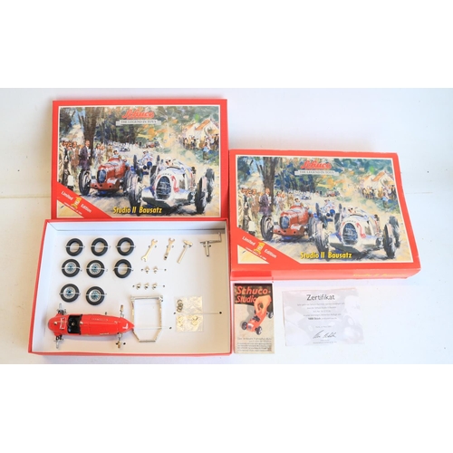 73 - Boxed Schuco modern limited edition (of 1000) Studio II Bausatz tinplate clockwork car kit set (Art.... 