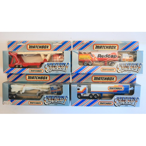 79 - Fifteen boxed diecast Matchbox Convoy truck models, condition generally excellent, some previously d... 