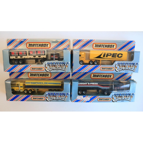 79 - Fifteen boxed diecast Matchbox Convoy truck models, condition generally excellent, some previously d... 