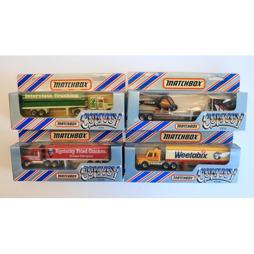 79 - Fifteen boxed diecast Matchbox Convoy truck models, condition generally excellent, some previously d... 