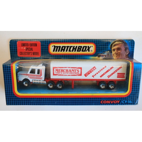 80 - Fifteen boxed diecast Matchbox Convoy truck models, condition generally excellent, some previously d... 