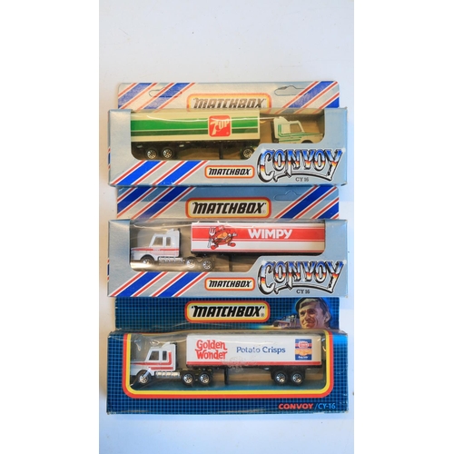 80 - Fifteen boxed diecast Matchbox Convoy truck models, condition generally excellent, some previously d... 