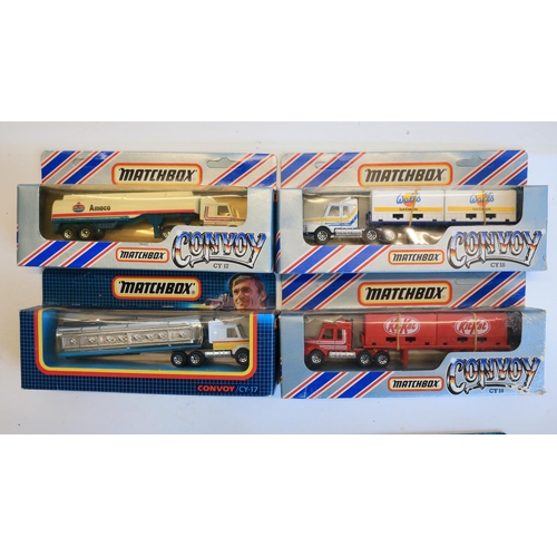 81 - Seventeen boxed diecast Matchbox Convoy truck models (2 in blister packs, 1 with detached packaging)... 