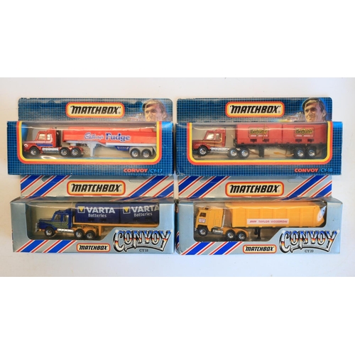 81 - Seventeen boxed diecast Matchbox Convoy truck models (2 in blister packs, 1 with detached packaging)... 