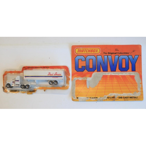 81 - Seventeen boxed diecast Matchbox Convoy truck models (2 in blister packs, 1 with detached packaging)... 