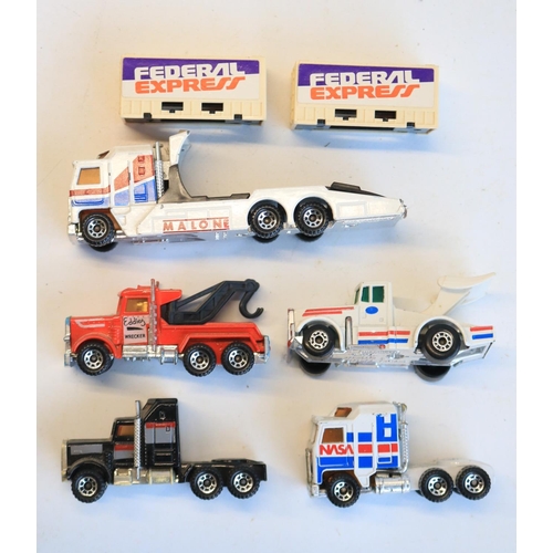 82 - Collection of boxed and unboxed diecast Matchbox Convoy, Convoy Action Packs and Matchbox Team truck... 