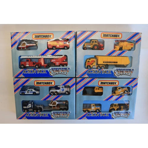 82 - Collection of boxed and unboxed diecast Matchbox Convoy, Convoy Action Packs and Matchbox Team truck... 