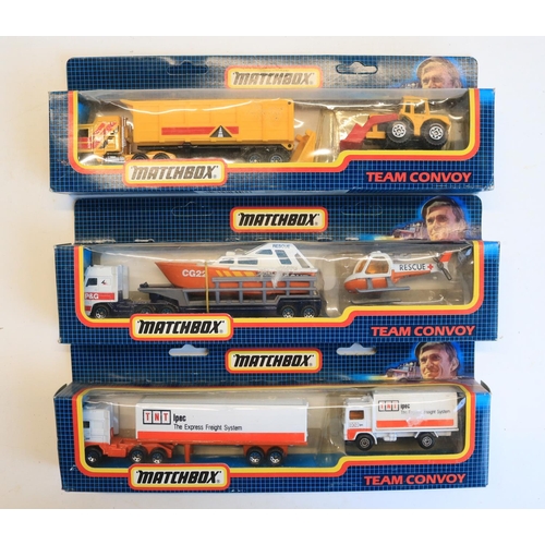 82 - Collection of boxed and unboxed diecast Matchbox Convoy, Convoy Action Packs and Matchbox Team truck... 