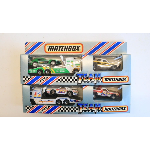 82 - Collection of boxed and unboxed diecast Matchbox Convoy, Convoy Action Packs and Matchbox Team truck... 