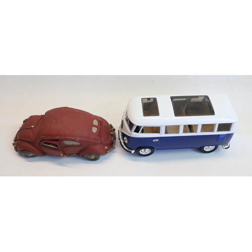 83 - Collection of mostly Volkswagen themed models to include 4 1/87 scale diecast car/caravan sets from ... 