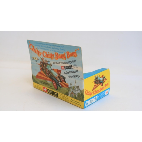 86 - Vintage boxed Corgi Toys 266 Chitty Chitty Bang Bang, model in very good but dirty condition with wo... 