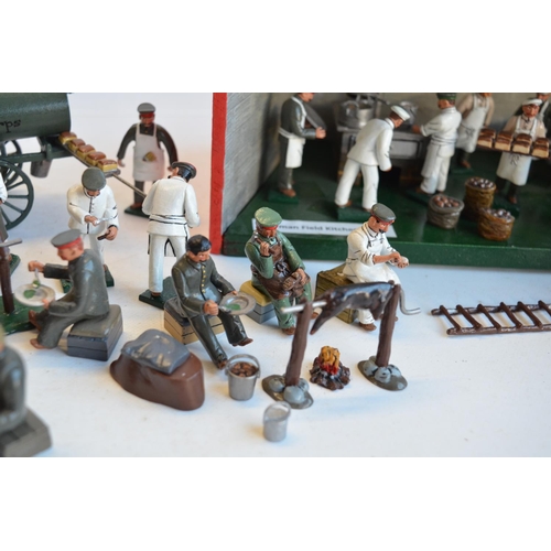 425 - Collection of very well home painted metal soldiers (from 1897) depicting German Army early World Wa... 