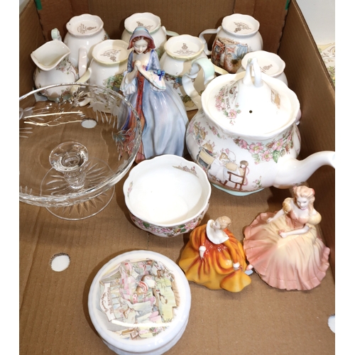 187 - Collection of Brambly Hedge ceramics incl. teapot, Four Seasons teacups (spring x2, autumn x2), suga... 