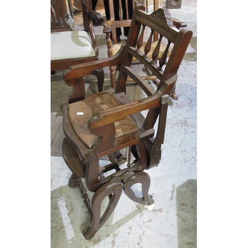 607 - Edwardian child's high chair/walker