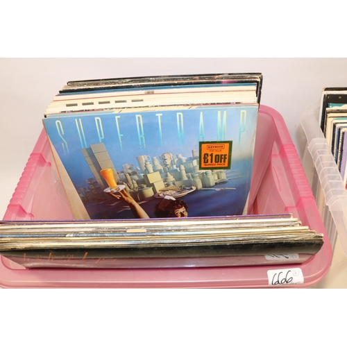 666 - Collection of c1980s vinyl LPS, incl. Elton John, Billy Joel, etc. (2 boxes)