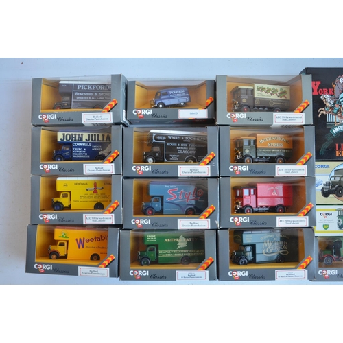 777 - Nineteen diecast vehicle models from Corgi to include removal vans, Special Edition Dandy and Beano ... 