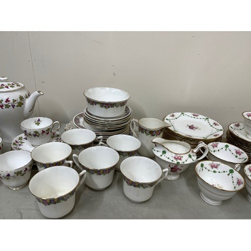 383 - Collection of Shelley tea ware, incl. 'Late Foley 8302', 'Juno 11385' and 'Wine Grape 13698' (2 boxe... 