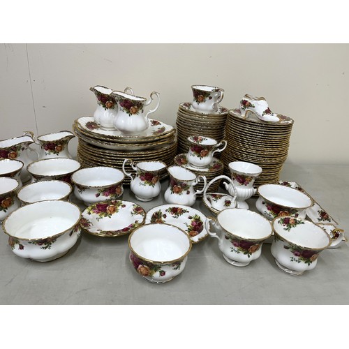 381 - A large quantity of Royal Albert tea ware in the 'Old Country Roses' pattern (3 boxes)