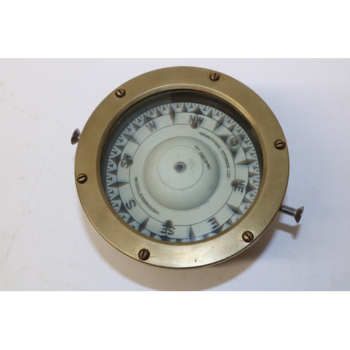 388 - Small boat compass, by Maritime Stories Ltd. No. BB941, Middlesbrough, H13.5cm