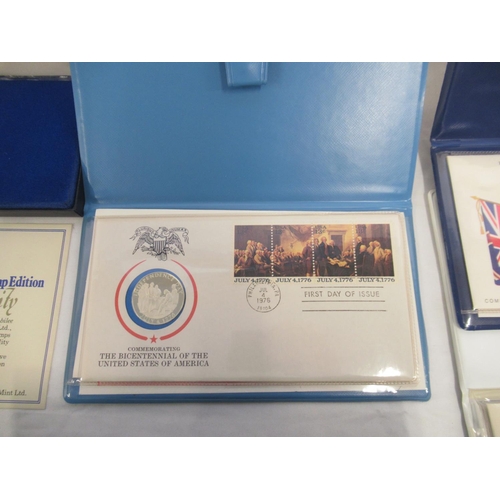 789 - Assorted collection of coin/medallic covers to inc. The Danbury Mint 'The Post Office Official Comme... 