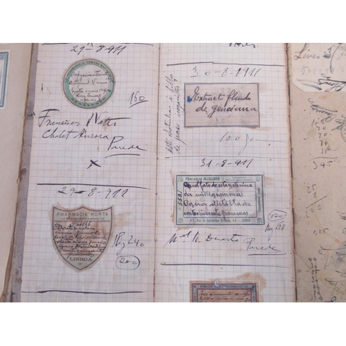 800 - Record of labels used by Pharmacies in Portugal from 1890-1912, a complete visual record of over 6 s... 