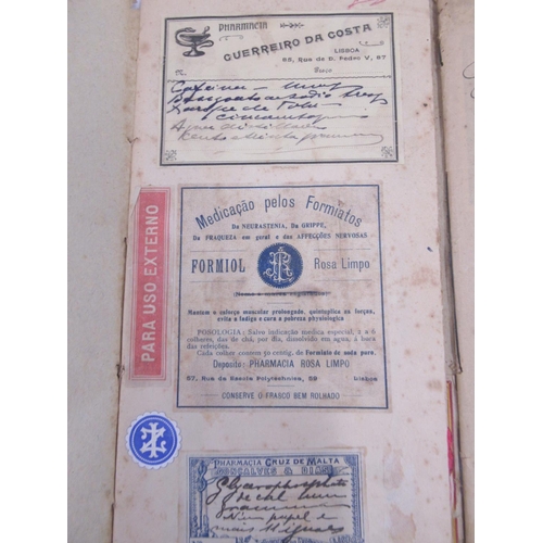 800 - Record of labels used by Pharmacies in Portugal from 1890-1912, a complete visual record of over 6 s... 