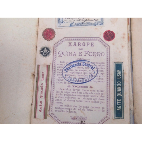 800 - Record of labels used by Pharmacies in Portugal from 1890-1912, a complete visual record of over 6 s... 