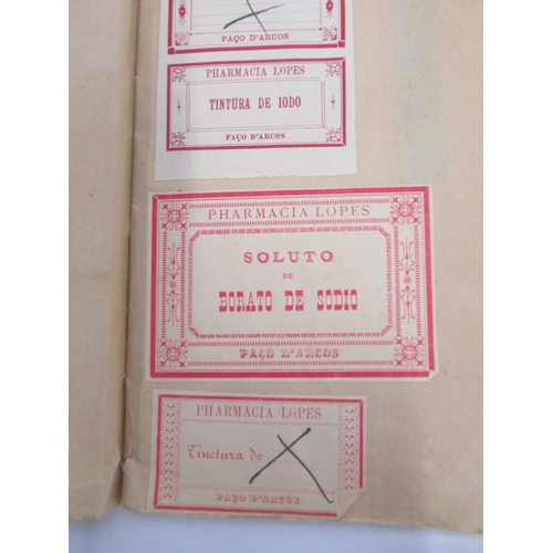 800 - Record of labels used by Pharmacies in Portugal from 1890-1912, a complete visual record of over 6 s... 