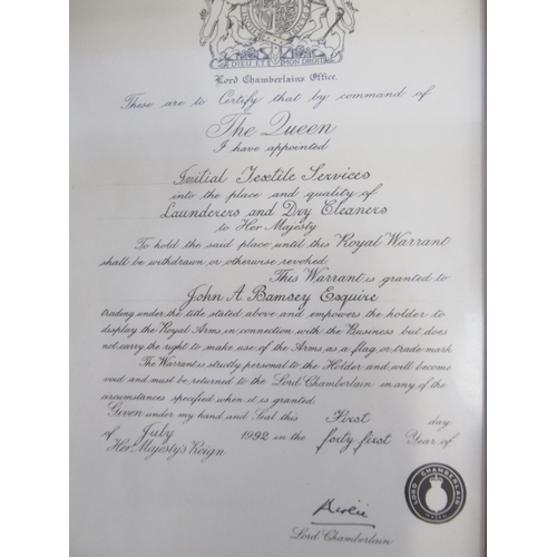 801 - Framed Signed letter from Simon Grimson at Buckingham Palace thanking vendor for letter of condolenc... 