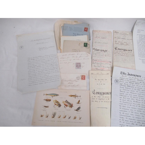 806 - Collection of ephemera to inc. early c20th Conveyances, stamped envelopes, etc.