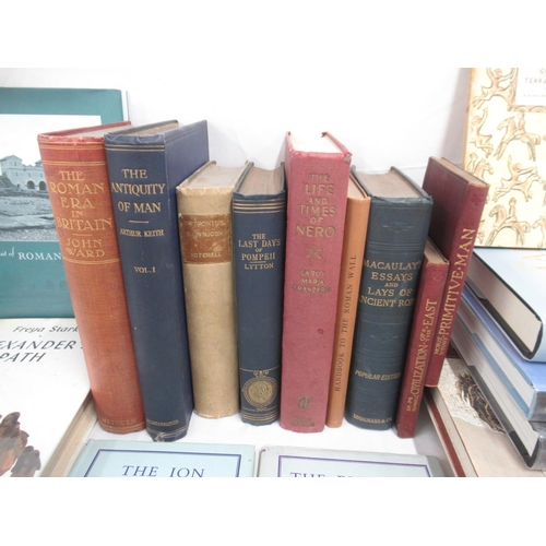 834 - Collection of books covering Ancient Rome, Greece and Egypt , with reference to Roman Britain, Alexa... 