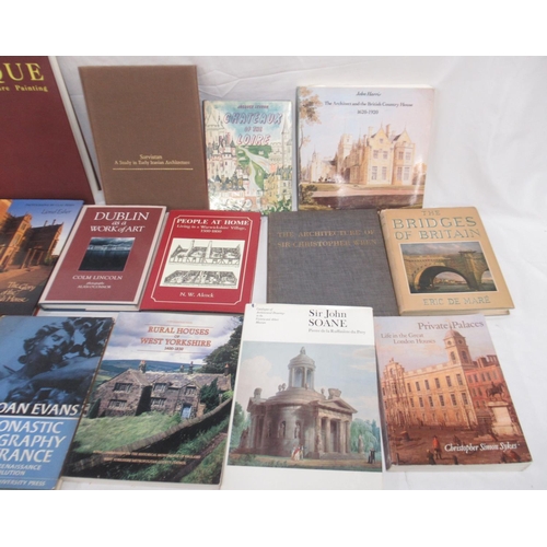 836 - Collection of Architecture related books covering Sir John Sloane, The Palladians, Chateauxs, Britis... 