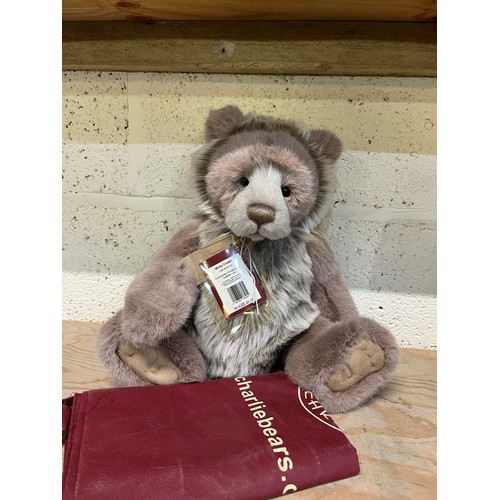 536 - Charlie Bears plush collection Molly Coddle with Bag and Labels