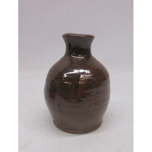 1151 - Trevor Corser for Leach Ceramics studio pottery vase in a brown glaze, H19cm; Trevor Corser for Leac... 