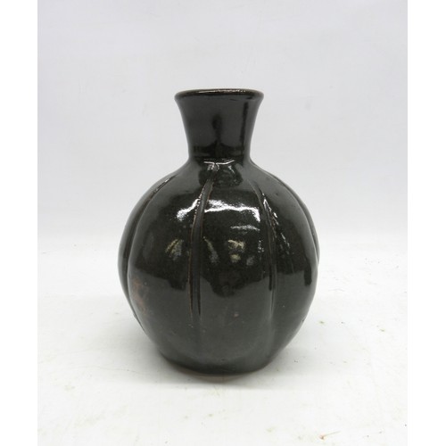 1151 - Trevor Corser for Leach Ceramics studio pottery vase in a brown glaze, H19cm; Trevor Corser for Leac... 