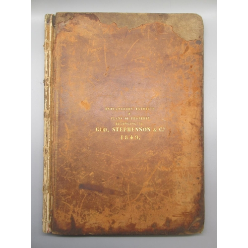 1370 - George Stephenson & Co. - Extracts from Deed and Copies of Plans of Freehold and Leasehold Land & Mi... 