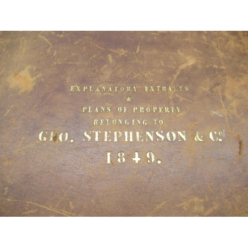 1370 - George Stephenson & Co. - Extracts from Deed and Copies of Plans of Freehold and Leasehold Land & Mi... 