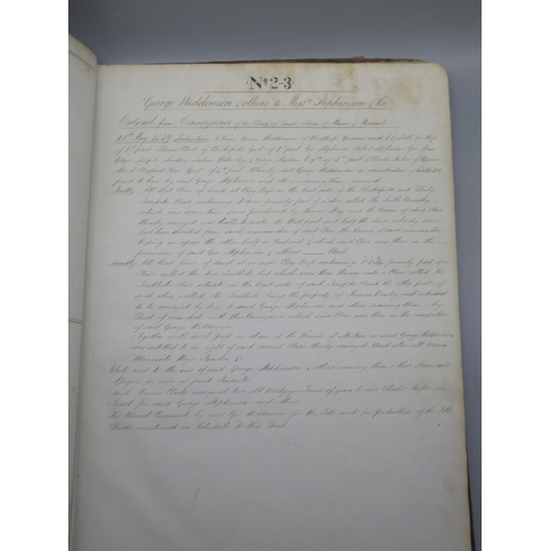 1370 - George Stephenson & Co. - Extracts from Deed and Copies of Plans of Freehold and Leasehold Land & Mi... 