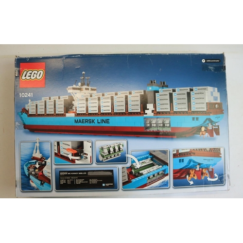 418 - Boxed Lego Creator Expert 10241 Maersk Line container ship, set has been built and partially disasse... 