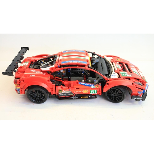 422 - Lego Technic 42125 Ferrari 488 GTE AF Corse #51, model built up and appears complete, with instructi... 