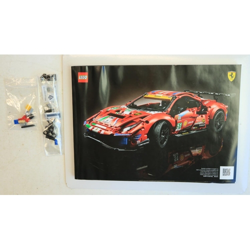 422 - Lego Technic 42125 Ferrari 488 GTE AF Corse #51, model built up and appears complete, with instructi... 