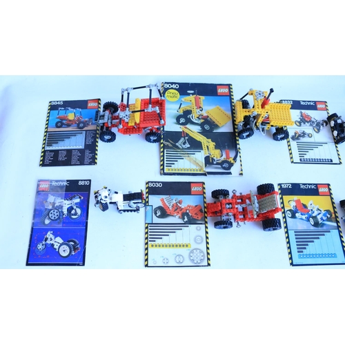 431 - Eight Lego Technic model sets Circa early 1980's-early 1990's, all complete and with original instru... 