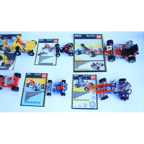 431 - Eight Lego Technic model sets Circa early 1980's-early 1990's, all complete and with original instru... 